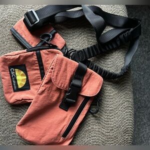 C&C California Coral and Black Crossbody Bag